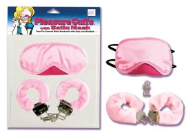 Pleasure Cuffs with Satin Mask