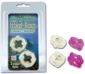 Silicone Islands Rings Double Stacker