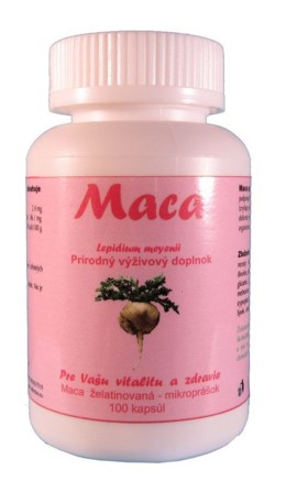 MACA želatinovaná 100 kapslí