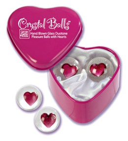 Crystal balls heart