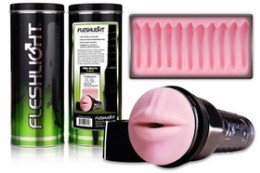 Masturbátor Fleshlight Pink Mouth Super Ribbed