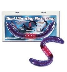 Oboustrané dildo Dual Vibrating Flexi Dong