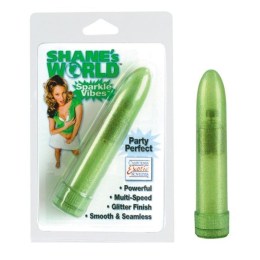 Vibrátor Shanes World Sparkle Vibes Green