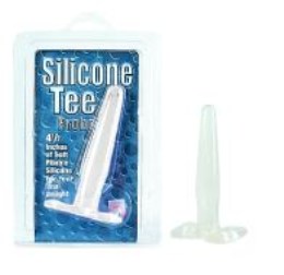 Anální kolíček Silicone Tee Probe - Clear