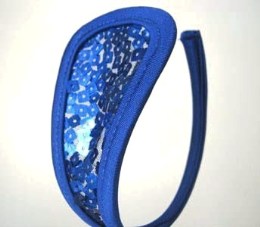 Kalhotky C-string elegance tm. modré s flitry