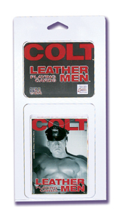 Leather Men Playing Cards